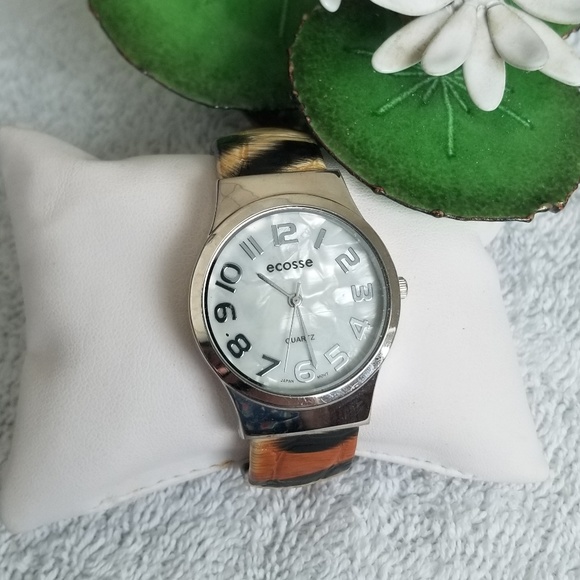 Ecosse Accessories - Ecosse Tiger Cuff Watch M.O.P Face